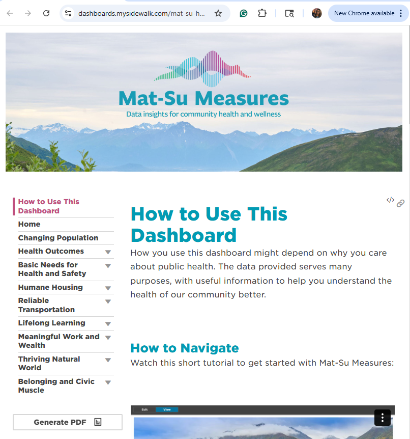 Mat-Su Health Foundation Launches Powerful Health Stats Dashboard
